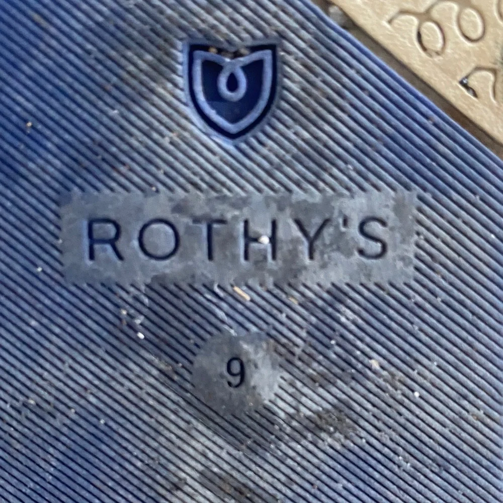 Rothy's Women's Loafers in Black with Blue Trim - Picture 4 of 5